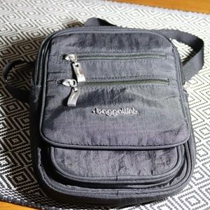 Baggallini black crossbody bag with RFID protection